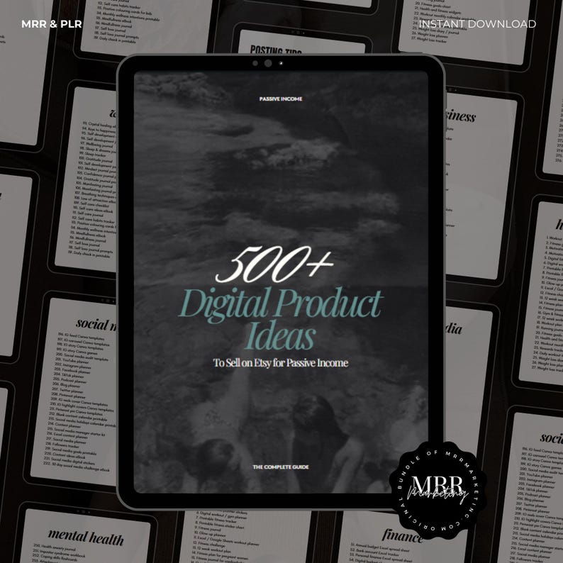 500 Digital Product Ideas – Bestselling Digital Downloads for Passive Income