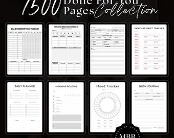 7500+ PLR MRR Digital Product Canva Templates Bundle | Printable Planners Journals Trackers | Resell Rights | DFY Business Kit