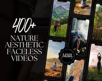 400+ Nature Aesthetic Faceless Videos, Instagram Reels and Photo Post Story, Faceless Digital Marketing, with Master Resell Rights, MRR PLR