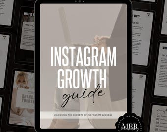 Instagram Growth Guide, Digital Marketing Strategies, Instagram Marketing, Business Templates For Business Owners, Master Resell Rights