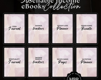 50+ MRR PLR Ebooks Editable Planners, Trackers and Journals Ideal for Passive Income with Master Resell Rights and Private Label Rights DFY
