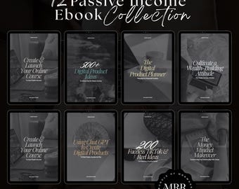 Passive Income eBook Bundle MRR, Master Resell Rights, Resell Digital Product, Sell on Etsy, PLR eBook, DFY eBook, Private Label Rights