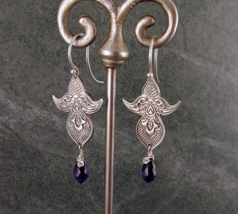 mehndi earrings handmade