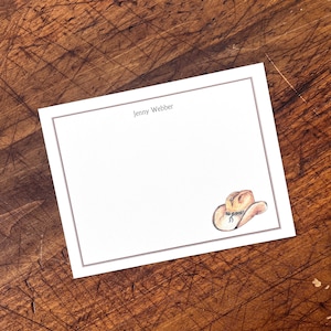 NEU! "Personalisiertes Geschenk für Cowboy Hut ""Cowgirl"" Custom Notecard Briefpapier." Danke, Aquarell Print, 10er Set, Geschenke unter 20
