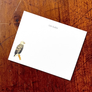NEU! Personalisierte Adler Grußkarten. Briefpapier individuell gestalten. Weißkopfseeadler auf flachen Klappkarten. Geschenke für Freunde. Geschenke für Familie. Schriftartwahl. 10