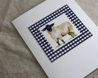 Sheep Gift Tags Set of 6 on Cream Recycled Cardstock with | Etsy