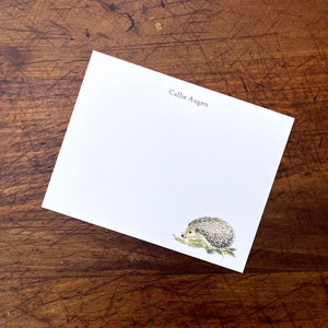 Geschenk Igel Custom Notecard Briefpapier. Vielen Dank für jede Gelegenheit. Personalisierte Grußkarten, Aquarell Drucke, 10er-Set. Geschenke unter 20