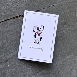 NUOVO! Set di cancelleria per cartoline di compassione per animali domestici con cucciolo di cane. Set di 8. Note confezionate a mano. Mi dispiace per la tua perdita. Perdita di animale domestico.