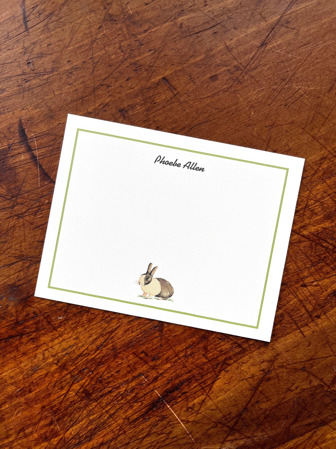 Bunny Rabbit Spring Thank You Notes. Personalized Kids Children Fun ...