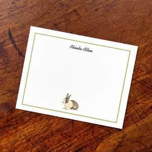 Bunny Rabbit Spring Thank You Notes. Personalized Kids Children Fun ...