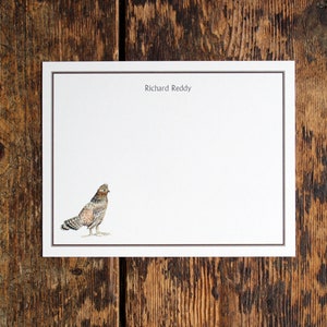 Cadeau personnalisé de papeterie pour notes de gibier à plumes, tétras-lyre. Merci, impression aquarelle personnalisée, lot de 10. Cadeau pour chasseur. Cadeaux de moins de 20 ans