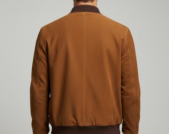 メンズ スエードレザー トラッカージャケット：ヴィンテージ