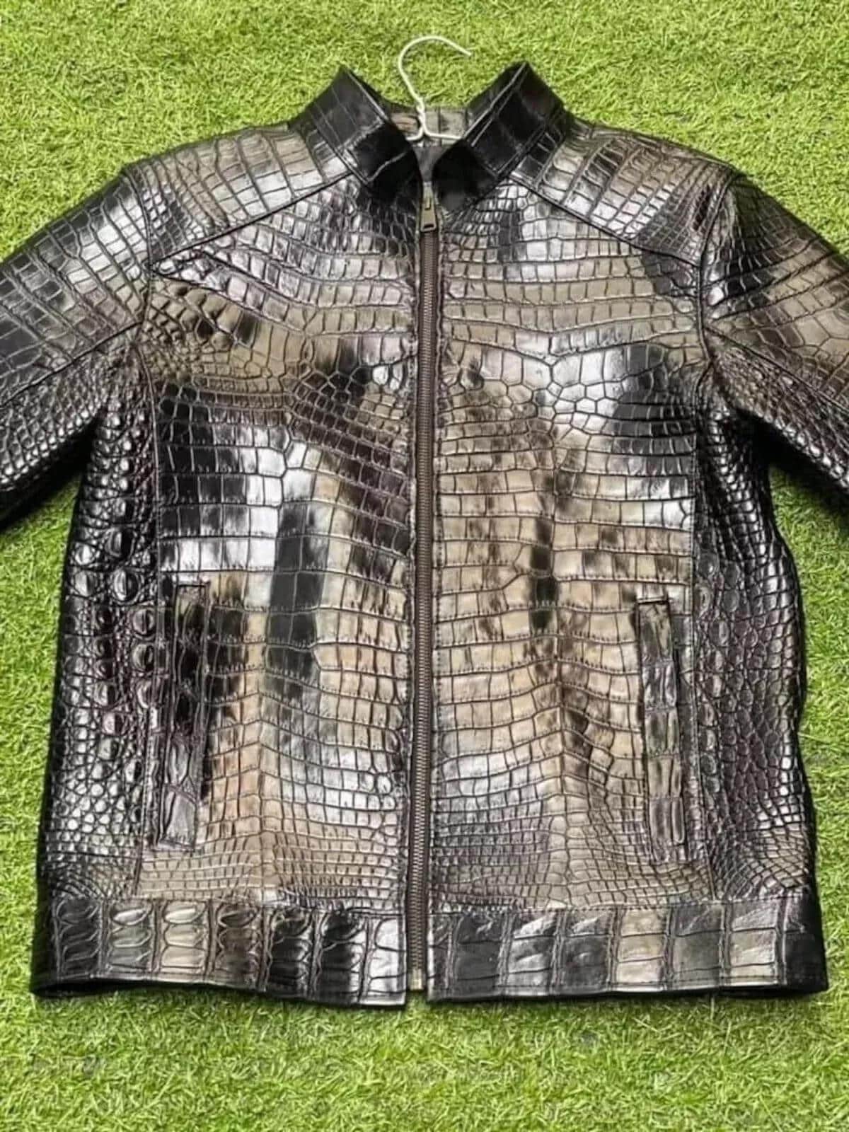 Crocodile Zilli Jacke Schlangenleder Alligator Jacket