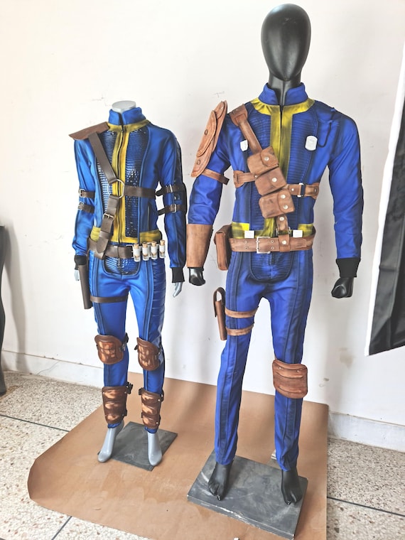 Set of  two costumes with leather belt inspired by Fallout vault 33 & 101