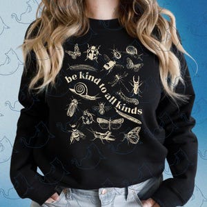 Be Kind To All Kinds Sublimation, Kids Bugs, Baby Entomology Digital Download, Insect Lover, Future Entomologist, Boho Natural Youth PNG