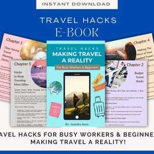 Reise Hacks für Vielbeschäftigte & Anfänger - Digitaler Download E-Book, Budget Reisetipps, Sofortdownload
