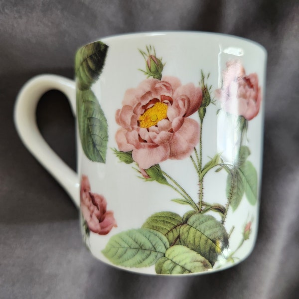 Stechcol Porcelain Cup / Mug, Gracie Fine Bone China, English Roses