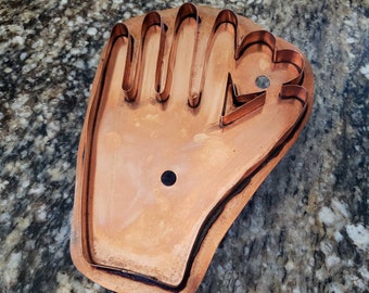 Large Vintage Martha Stewart By Mail Copper Cookie Cutter, My Heart in Your Hand