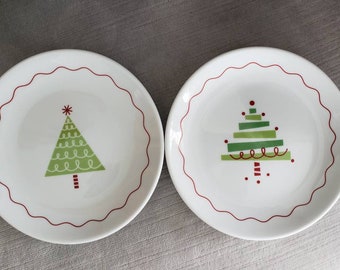 crate and barrel christmas plates