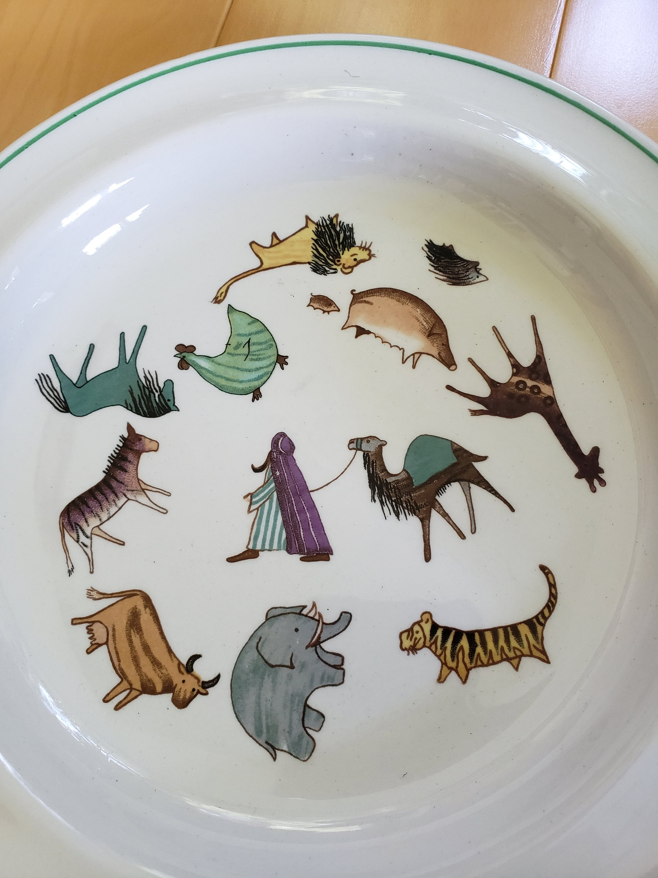 ARABIA Made in Finland アンティーク動物イラストの陶器皿 Zoo Arabia Finland - Etsy