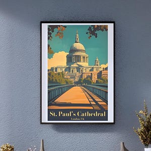 Vintage St. Pauls Cathedral Poster – Stylish London Wall Art
