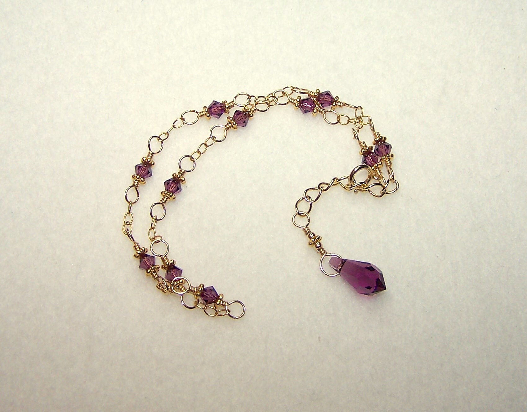 purple anklet
