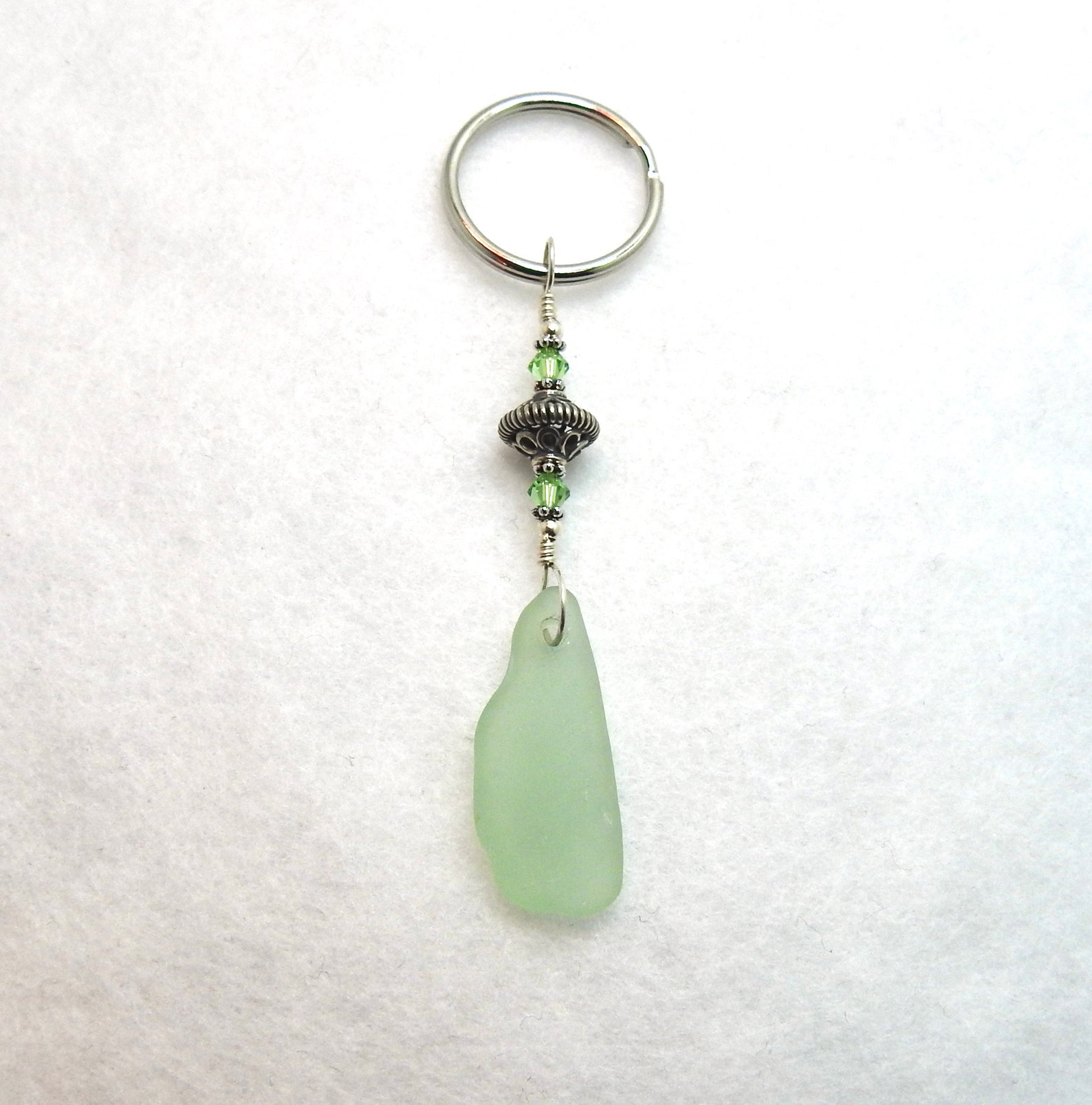 Light Green Keychain for Women or Girls Pastel Color Dainty Etsy