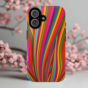 Colorful Hippy Boho Phone Case – Vibrant Retro 70s Floral Aesthetic Cover for iPhone & Samsung