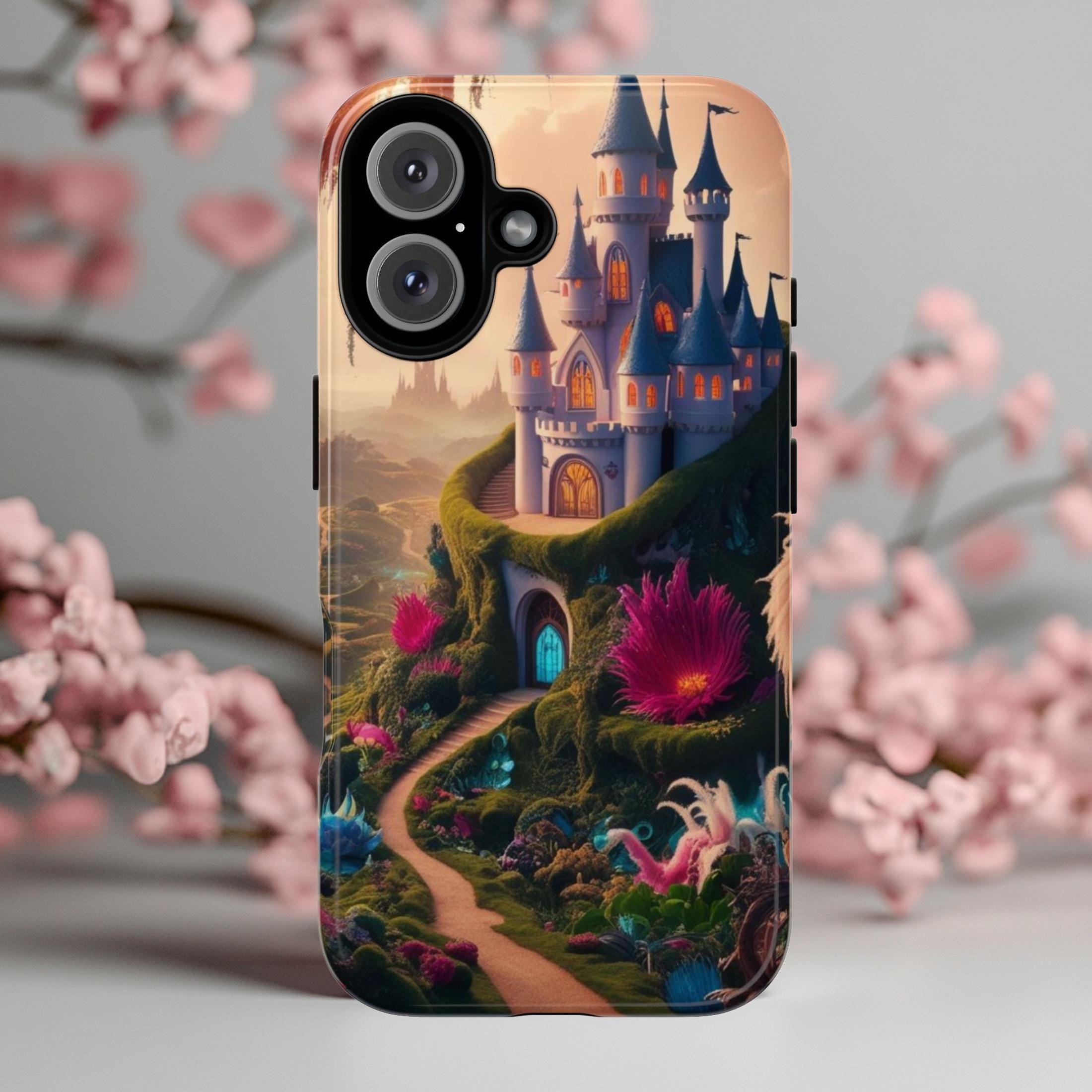 Fantasy Castle Phone Case: Enchanted Fairytale Kingdom Art