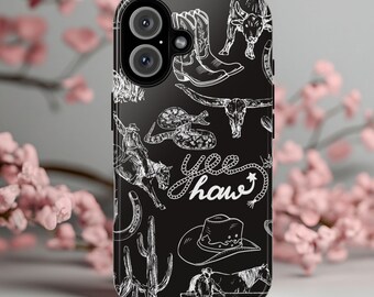 Western Cowboy Phone Case: Vintage Rodeo Design