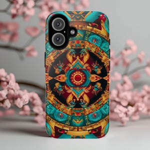 Tribal Aztec Pattern Phone Case Boho Ethnic Style Cover Geometric Protective Case Southwestern Inspired Design