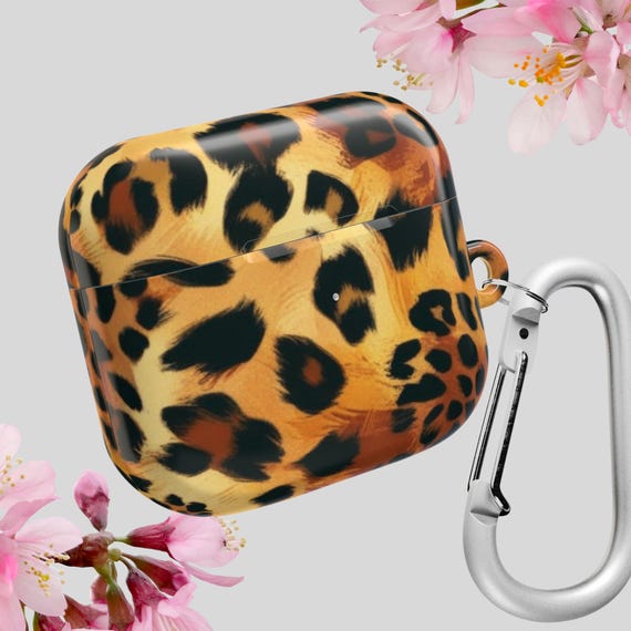 Leopard Print AirPods Case: Polycarbonate Protective Cover