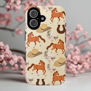 Western Horse Phone Case: Cowboy Rodeo Tough Case