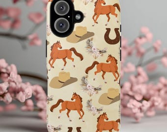 Western Horse Phone Case: Cowboy Rodeo Tough Case