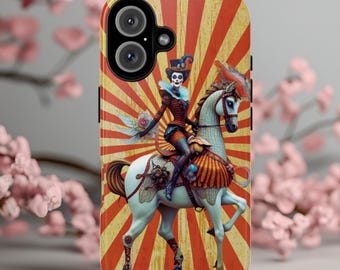 Robuste Vintage Zirkusartistin Pferd Handyhülle