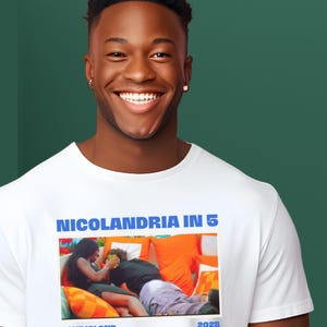 Nicolandria Tee - Love Island USA T-shirt - Nic Olandria in 5 - leuk zomershirt - Reality TV TV cadeau - Gildan 5000 Graphic Tee