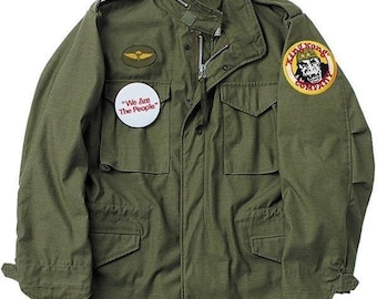 Taxi Driver M-65 Field Jacket: Vintage 70s Style Cotton Military