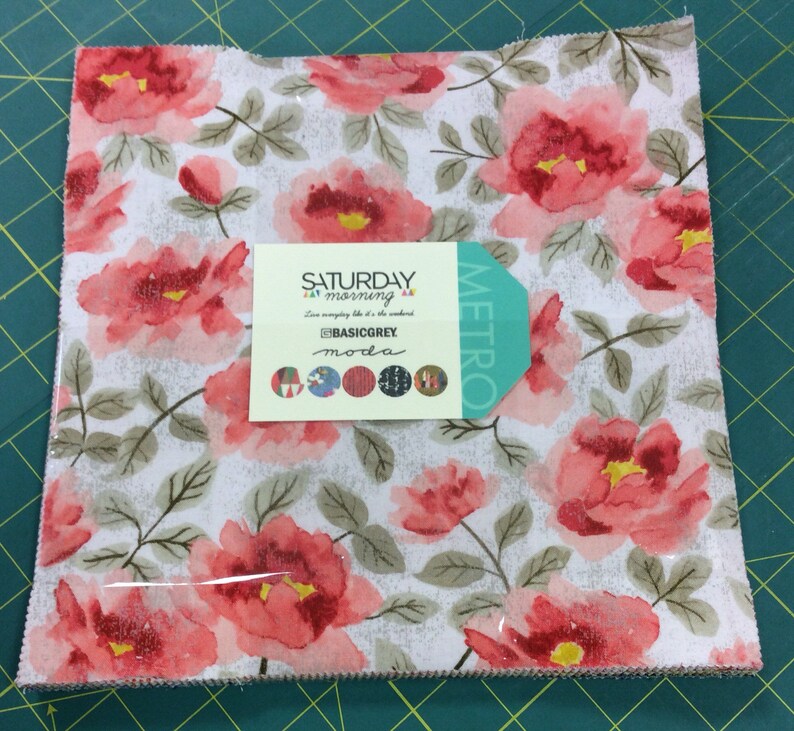 squares Cotton Fabric 42 Saturday Morning by Basic Grey Moda 10