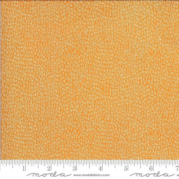 1/2 yard Animal Crackers Tangerine by Sweetwater (Moda)