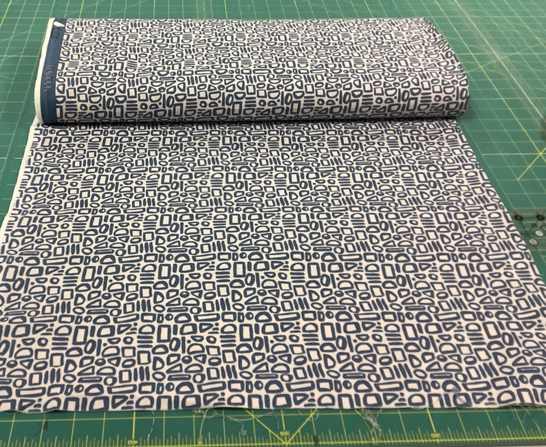 1/2 Yard Feel the Void by Alex Roda Contour Barcelona Blue for - Etsy