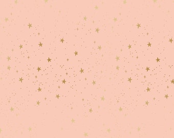 1/2 yard Primavera Stars Blush Metallic from Rifle Paper Co  for Cotton and Steel