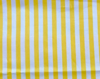 1/2 yard Primavera Cabana Stripe yellow from Rifle Paper Co  for Cotton and Steel
