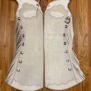 Hand Made Leather Chinks Chap Suede Chap Western Cowgirl Chap Horse Riding Leather Chap Cowboy Chap Ranch Wear Gifts For Her,Gifts For Him