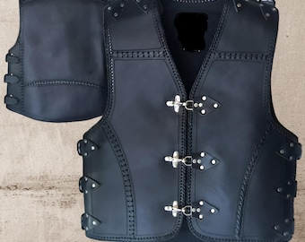 Leather Vest Biker Leather Vest Heavy Duty Club 3 MM Thick Leather Motorcycle Rider waistcoat Hand Made Men Vest Gifts For Men Gifts For Him