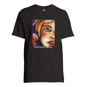 HALOO, original Artistic graphic T-shirt, graphic Tee, Art Shirt, Illustration T-shirt, Unisex, Eco-friendly cotton T-shirt