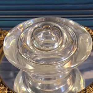 Vintage Clear Glass Oil Lamp (Wick Not Included) | Antique Home Decor | Collectible Lighting Piece