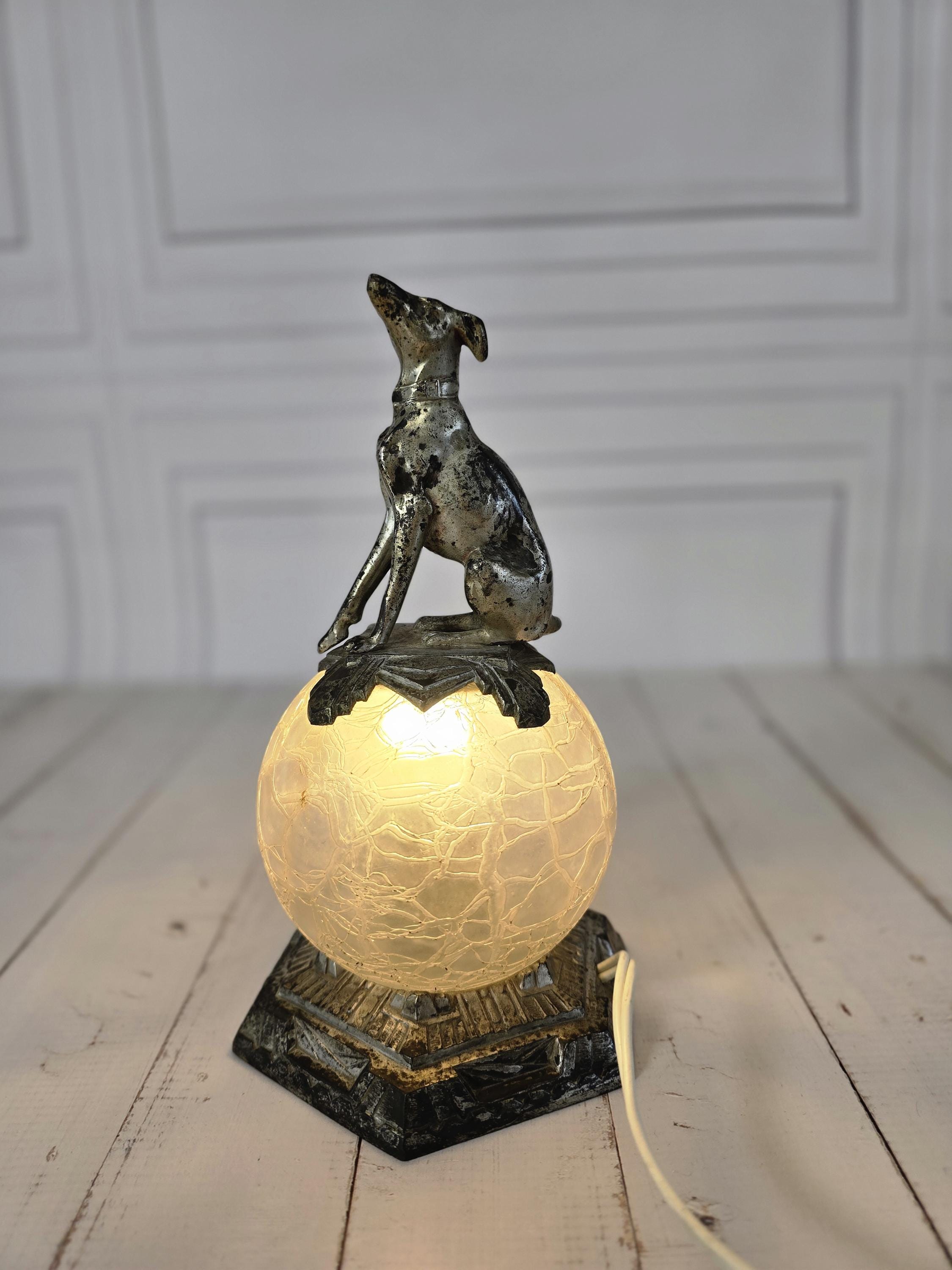Rare Antique Greyhound Statues - Etsy