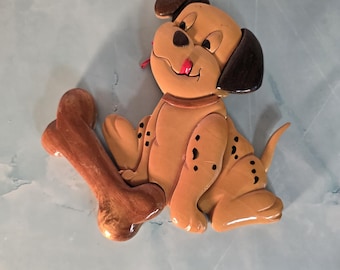 Adorno colgante de madera de Disney 101 Dálmatas