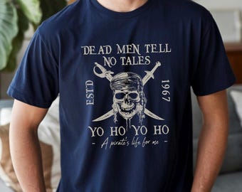 Pirates Of The Caribbean Shirt, Retro Vintage Style (Dead Men Tell No Tales) 632853