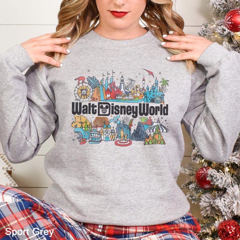 Sudadera retro de Walt Disney World, Sudadera vintage de Disney World, Sudadera con capucha de Mickey y sus amigos de Disney World, Sudadera retro de Disney, 633554 imagen 7